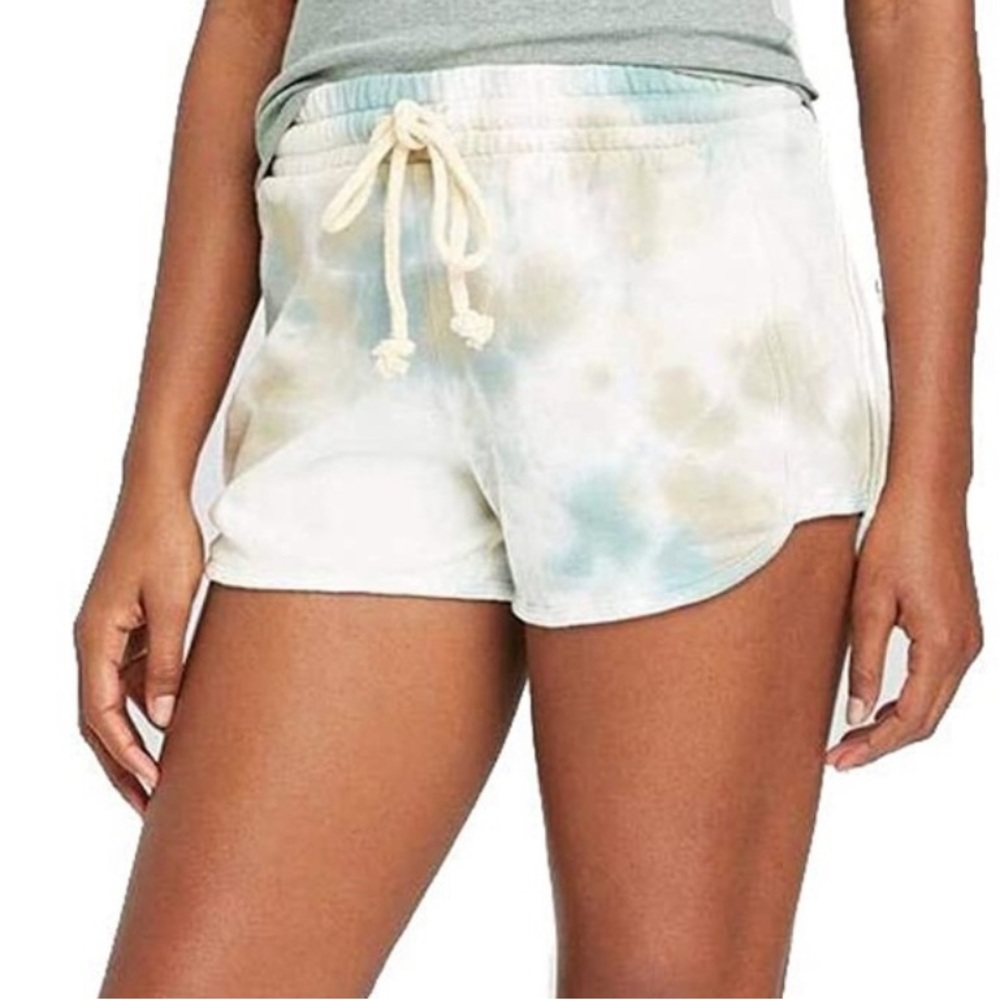 EUC Universal Thread Tie Dye 100% Cotton Drawstring Elastic Shorts